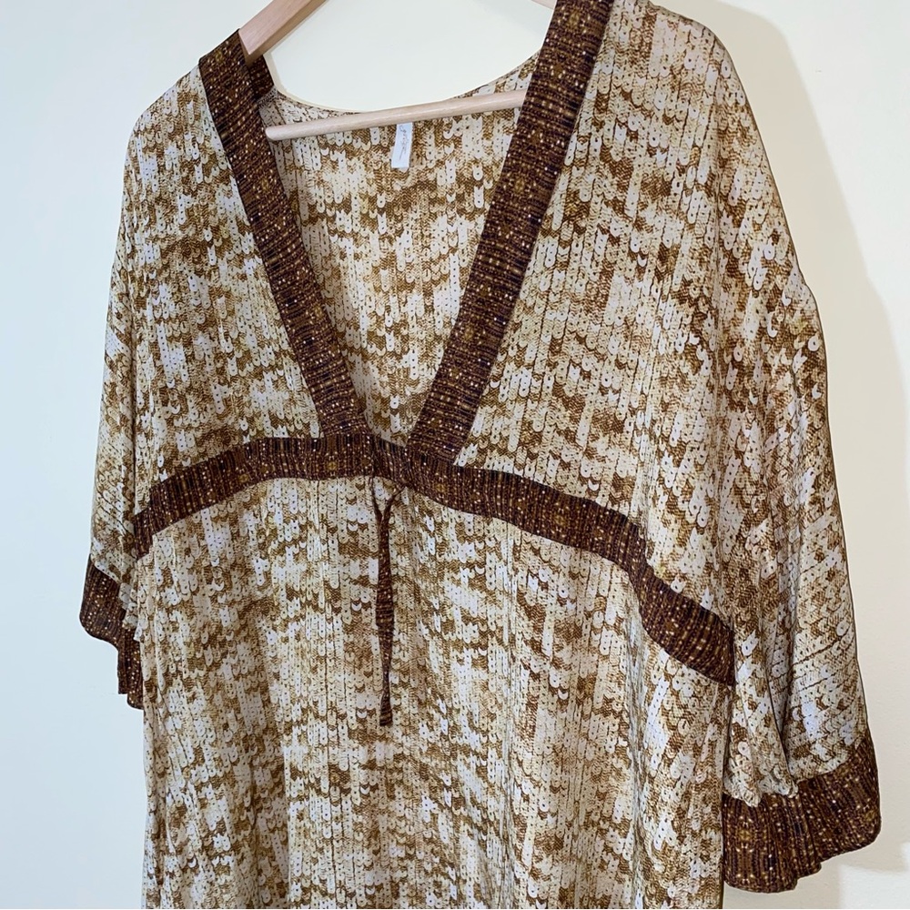 Gottex Tan and Brown Swim Cover-Up - Picture 3 of 7